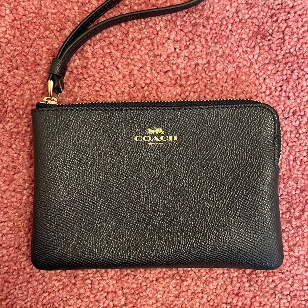 Coach wallet, never used, black